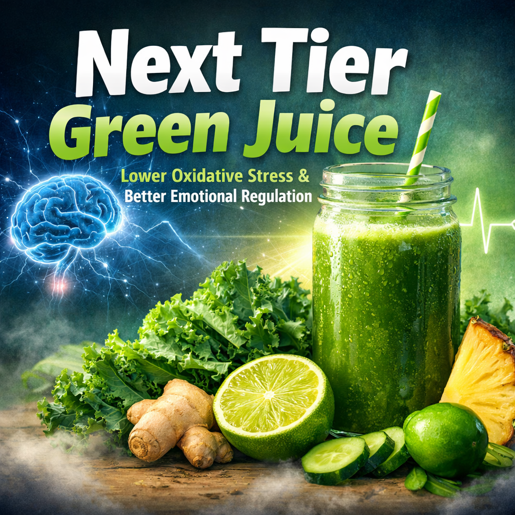 Next Tier Green Juice: Nutrition for Lower Oxidative Stress and Better Emotional Regulation